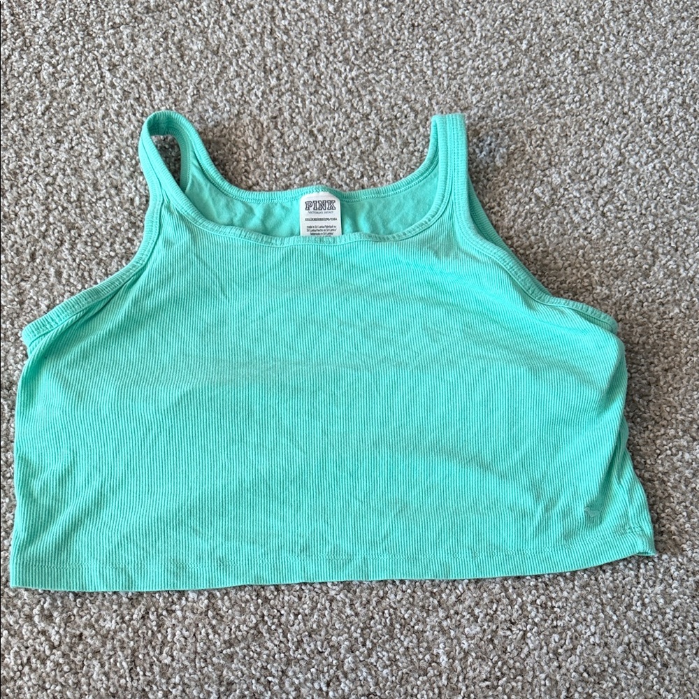 PINK Victoria's Secret Turquoise Crop Top